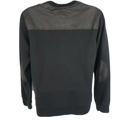 Born Fly Mens Galaxy Sweatshirt Faux Leather Elbow Patches Beyond FLy - Picture 3 of 14